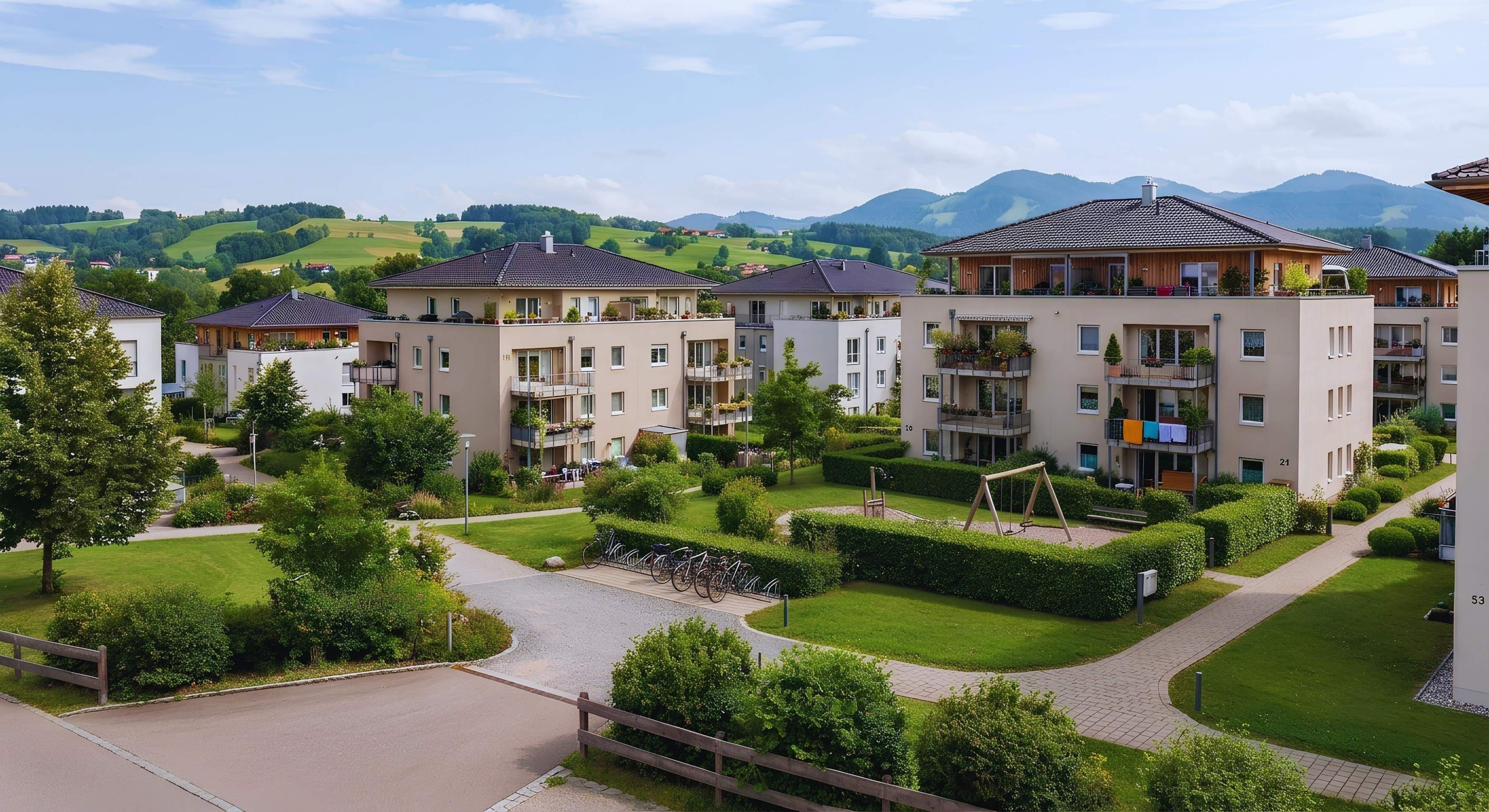 Gepflegte Wohnanlage im Allgäu