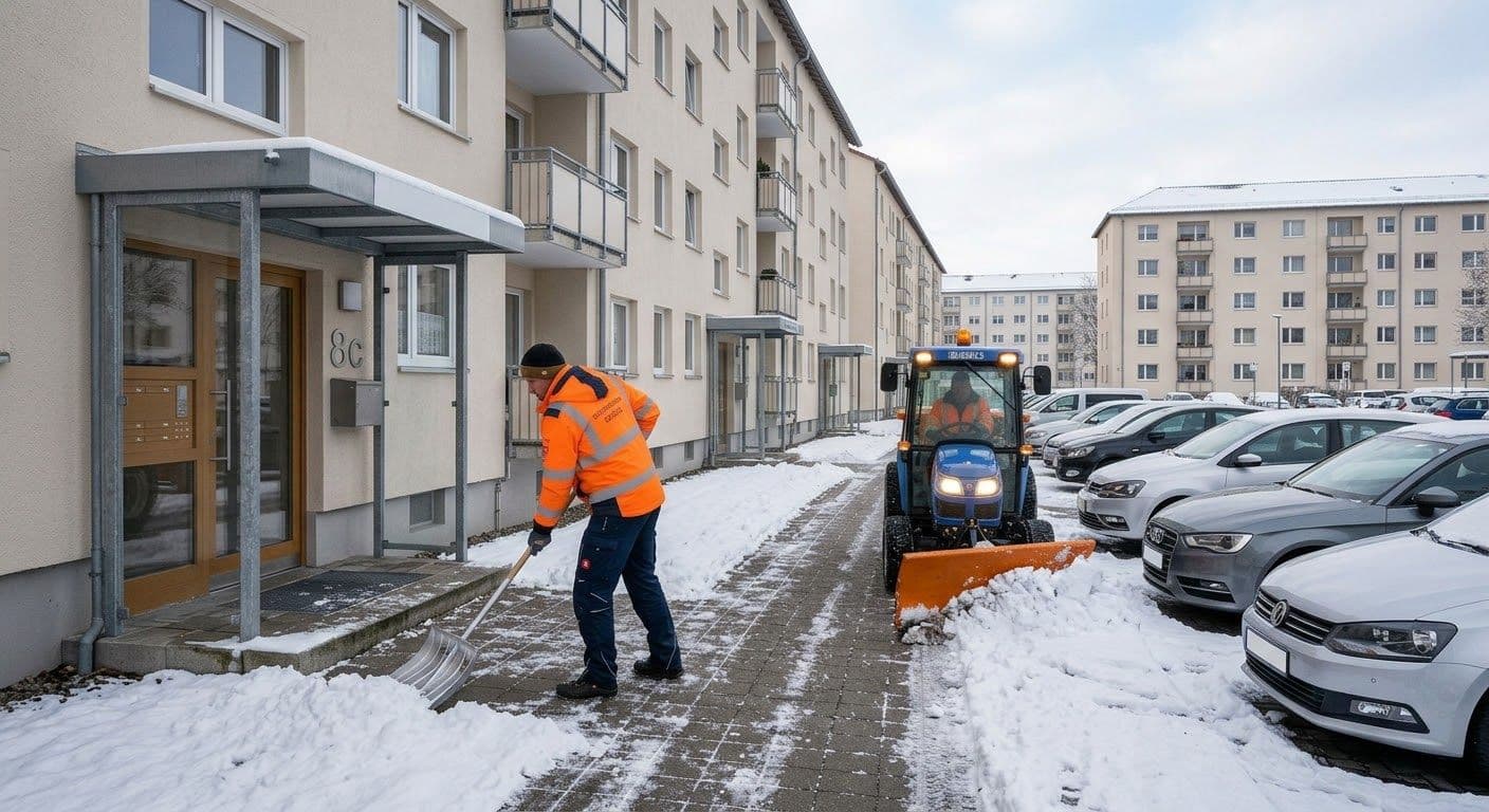 Zuverlässiger Winterdienst in unseren Wohnanlagen